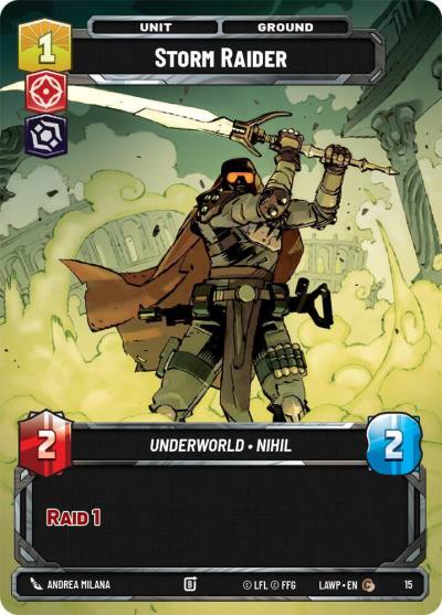 Storm Raider 15 A Lawless Time: Weekly Play Promos Star Wars card