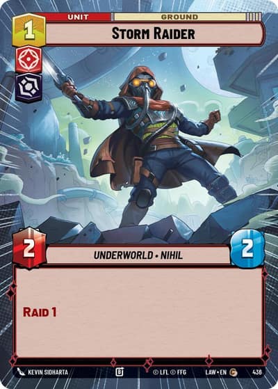 Storm Raider (Hyperspace) 436 A Lawless Time Star Wars card