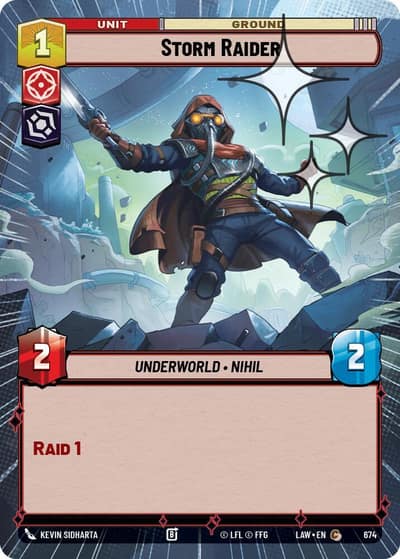 Storm Raider (Hyperspace Foil) 674 A Lawless Time Star Wars card