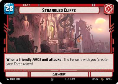 Strangled Cliffs // Experience 027/264 // T01/T03 Legends of the Force Star Wars card