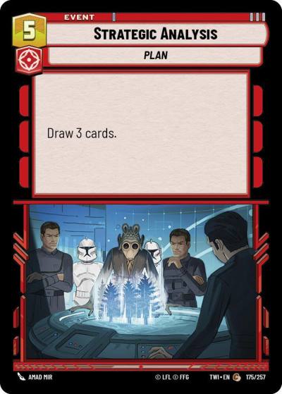 Strategic Analysis 175/257 Twilight of the Republic Star Wars card