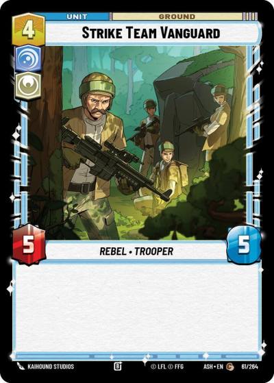 Strike Team Vanguard 61/264 Ashes of the Empire Star Wars card