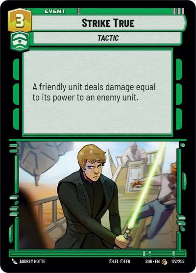Strike True 127/252 Spark of Rebellion Star Wars card