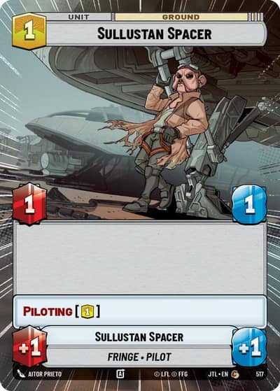 Sullustan Spacer (Hyperspace) 517 Jump to Lightspeed Star Wars card