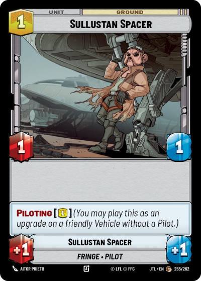 Sullustan Spacer 255/262 Jump to Lightspeed Star Wars card