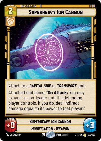 Superheavy Ion Cannon 227/262 Jump to Lightspeed Star Wars card