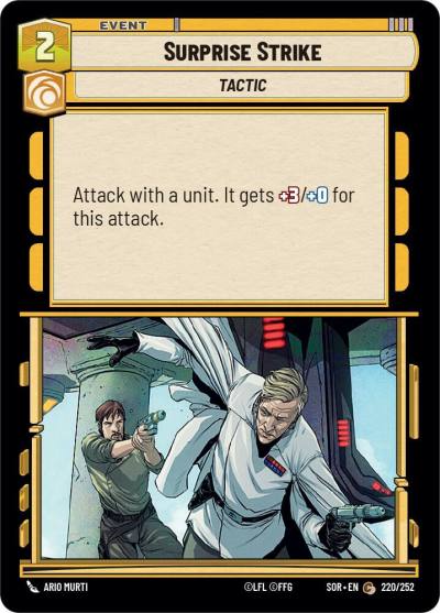 Surprise Strike 220/252 Spark of Rebellion Star Wars card