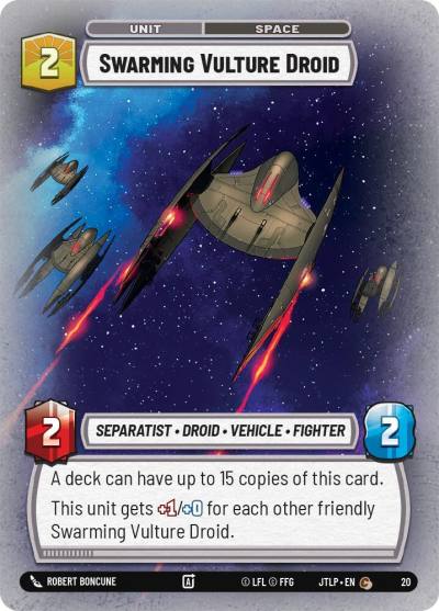 Swarming Vulture Droid 20 Jump to Lightspeed - Weekly Play Promos Star Wars card
