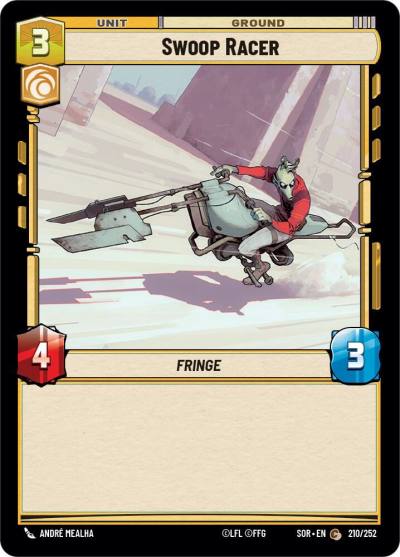Swoop Racer 210/252 Spark of Rebellion Star Wars card