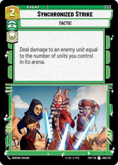 Synchronized Strike 099/257 Twilight of the Republic Star Wars card