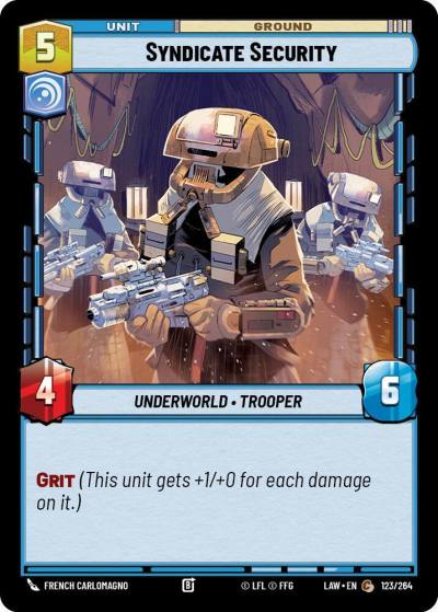 Syndicate Security 123/264 A Lawless Time Star Wars card