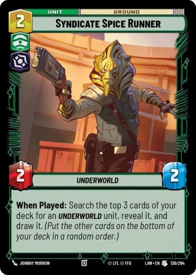 Syndicate Spice Runner 136/264 A Lawless Time Star Wars card