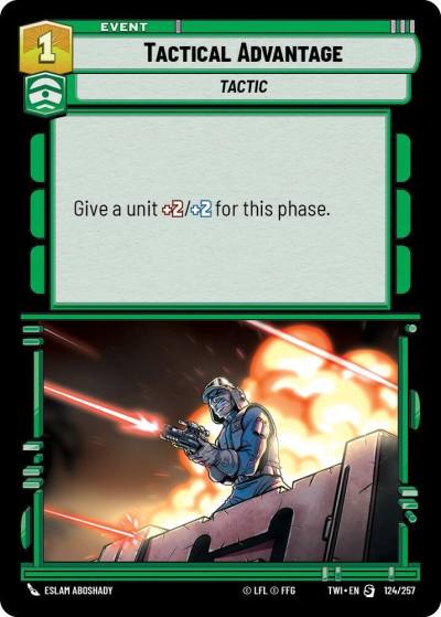 Tactical Advantage 124/257 Twilight of the Republic Star Wars card