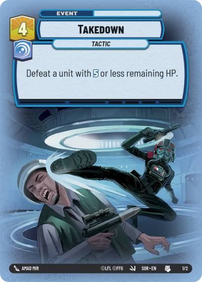 Takedown 45659 Store Showdown Promos Star Wars card