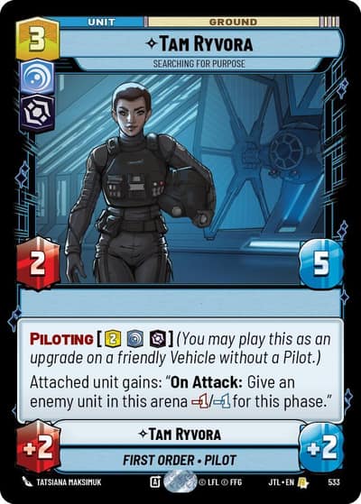 Tam Ryvora - Searching For Purpose (Foil) 533 Jump to Lightspeed Star Wars card