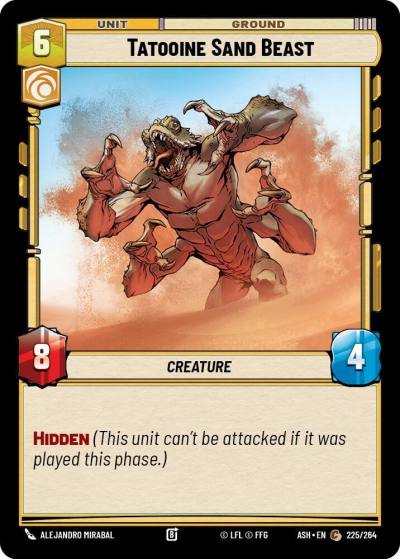 Tatooine Sand Beast 225/264 Ashes of the Empire Star Wars card