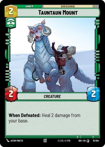 Tauntaun Mount 15/104 Intro Battle Hoth Star Wars card