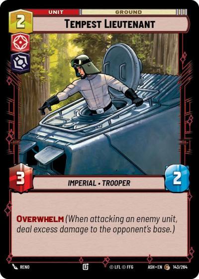 Tempest Lieutenant 143/264 Ashes of the Empire Star Wars card