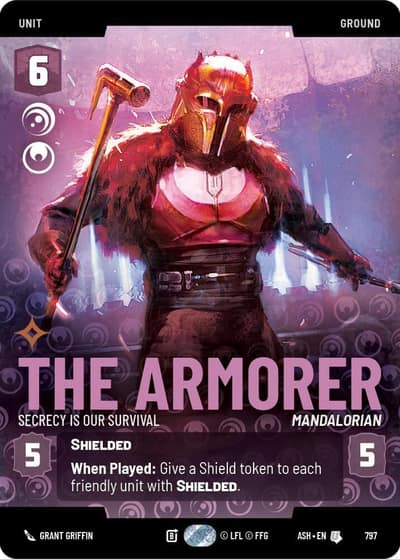 The Armorer - Secrecy is Our Survival (Prestige) 797 Ashes of the Empire Star Wars card