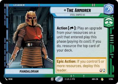 The Armorer - Steel Shapes Us 1/264 Ashes of the Empire Star Wars card
