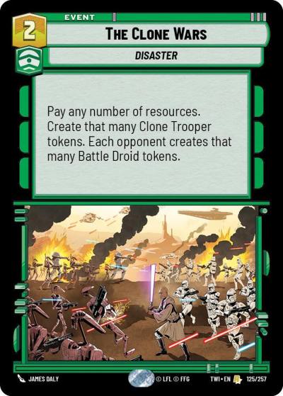 The Clone Wars 125/257 Twilight of the Republic Star Wars card