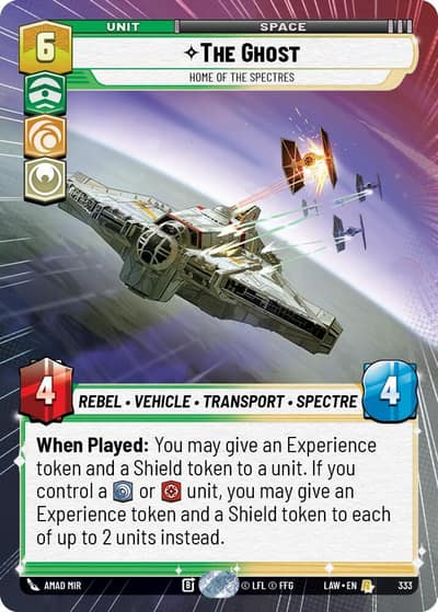 The Ghost - Home of the Spectres (Hyperspace) 333 A Lawless Time Star Wars card