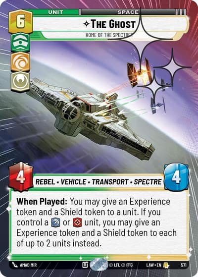 The Ghost - Home of the Spectres (Hyperspace Foil) 571 A Lawless Time Star Wars card