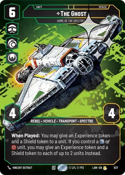 The Ghost - Home of the Spectres (Prestige Foil) 837 A Lawless Time Star Wars card