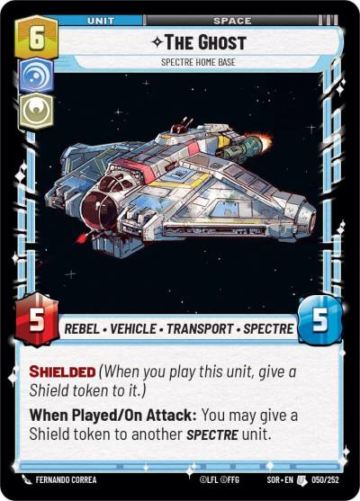 The Ghost - Spectre Home Base 050/252 Spark of Rebellion Star Wars card