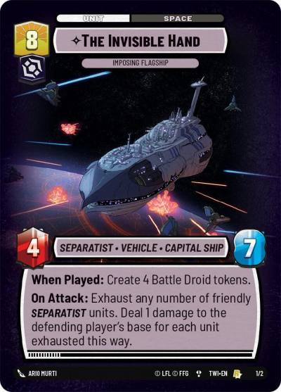 The Invisible Hand - Imposing Flagship 45659 Store Showdown Promos Star Wars card
