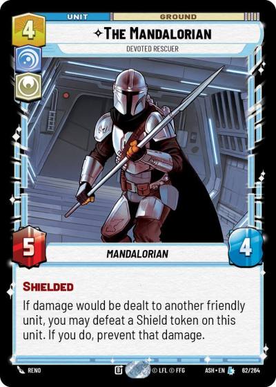 The Mandalorian - Devoted Rescuer 62/264 Ashes of the Empire Star Wars card