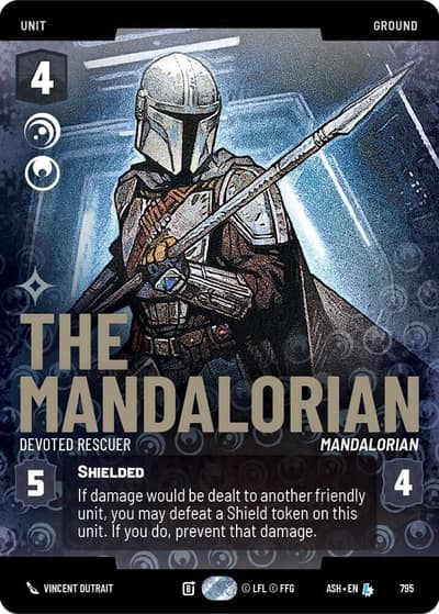 The Mandalorian - Devoted Rescuer (Prestige) 795 Ashes of the Empire Star Wars card