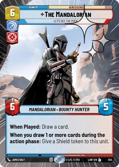 The Mandalorian - Let's See The Puck (Hyperspace Foil) 554 A Lawless Time Star Wars card
