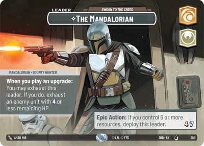 The Mandalorian - Sworn To The Creed (Showcase) 280 Shadows of the Galaxy Star Wars card