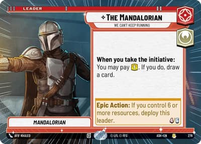 The Mandalorian - We Can't Keep Running (Hyperspace) 278 Ashes of the Empire Star Wars card