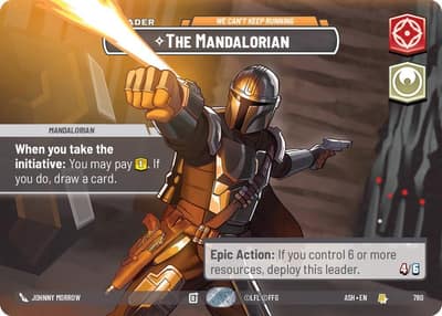 The Mandalorian - We Can't Keep Running (Showcase) 780 Ashes of the Empire Star Wars card