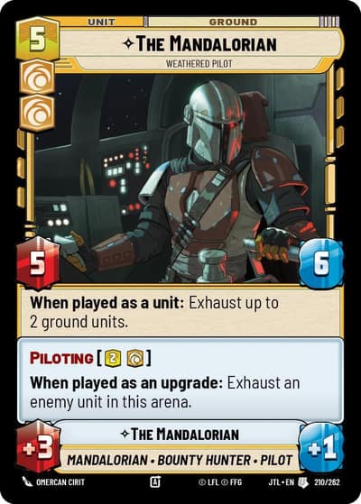 The Mandalorian - Weathered Pilot 210/262 Jump to Lightspeed Star Wars card