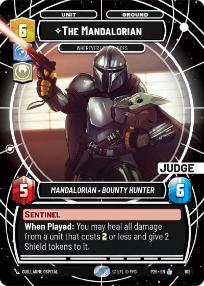 The Mandalorian - Wherever I Go, He Goes 101 Judge Promos Star Wars card