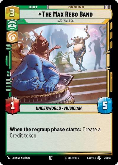 The Max Rebo Band - Jatz-Wailers 71/264 A Lawless Time Star Wars card
