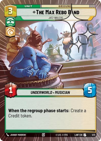 The Max Rebo Band - Jatz-Wailers (Hyperspace Foil) 573 A Lawless Time Star Wars card