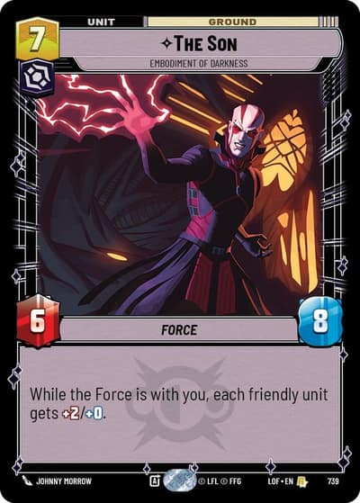 The Son - Embodiment of Darkness (Foil) 739 Legends of the Force Star Wars card