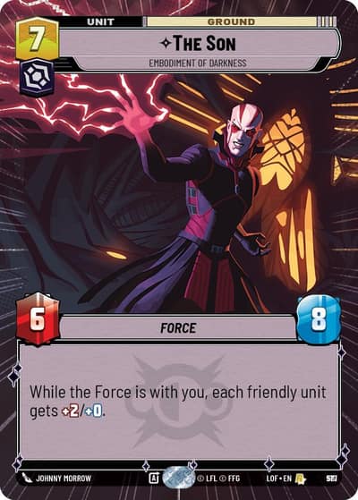 The Son - Embodiment of Darkness (Hyperspace Foil) 977 Legends of the Force Star Wars card