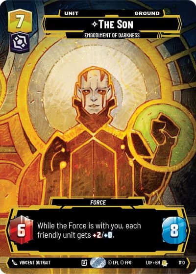 The Son - Embodiment of Darkness (Prestige Foil) 1110 Legends of the Force Star Wars card
