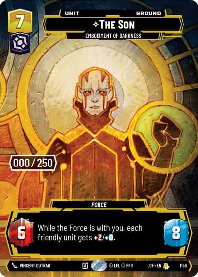 The Son - Embodiment of Darkness (Serialized) 1156 Legends of the Force Star Wars card