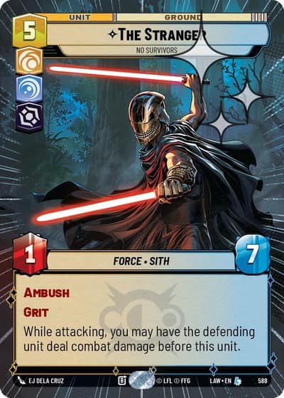 The Stranger - No Survivors (Hyperspace Foil) 588 A Lawless Time Star Wars card