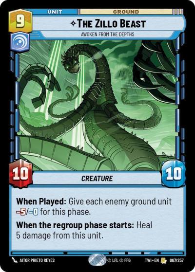 The Zillo Beast - Awoken From The Depths 067/257 Twilight of the Republic Star Wars card