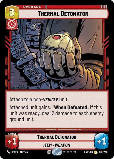 Thermal Detonator 201/264 A Lawless Time Star Wars card