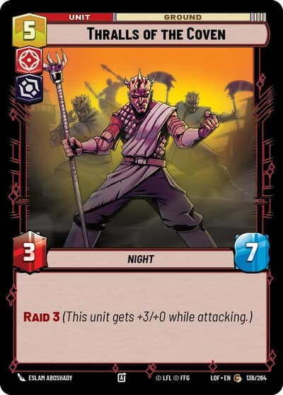 Thralls of the Coven 136/264 Legends of the Force Star Wars card