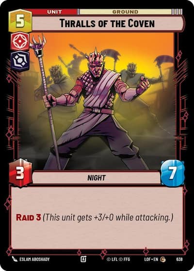 Thralls of the Coven (Foil) 638 Legends of the Force Star Wars card