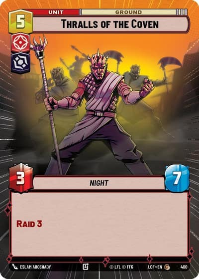 Thralls of the Coven (Hyperspace) 400 Legends of the Force Star Wars card